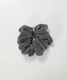 Phoebe メタルグリッターシュシュ　グレー