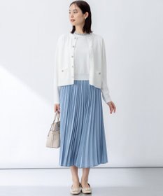 組曲 【WEB限定】ビジューパフスリーブ ニット