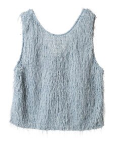 AMERICAN HOLIC 【前後2way】サイドスリットシャギーベスト