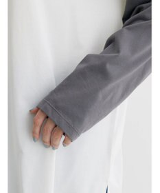 Green Parks シアーラグラン配色プルオーバー