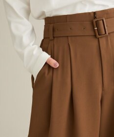 CRAFT STANDARD BOUTIQUE ハイウェストベルトワイドパンツ