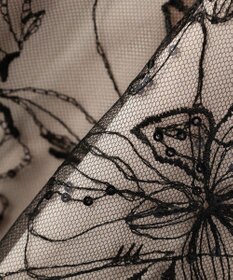 YECCA VECCA 【2点SET】フラワー柄スパンコール刺繍ドレス