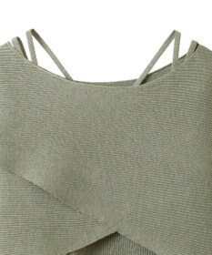 earth music&ecology ＳＥＴ２点クロスニット＋キャミソール