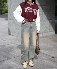 WEGO スタジアムロゴショートスタジャン