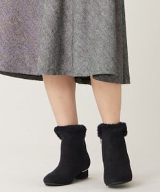 ANY SIS 【23.0~24.5cm】メタルポイントフェイクファーレディ ブーツ