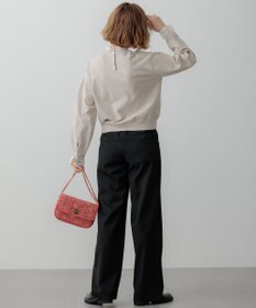 23区 【洗える】ヴィスコースストレッチ レースコンビ ニット