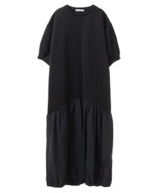 Green Parks ａ．異素材切り替えバルーンワンピース