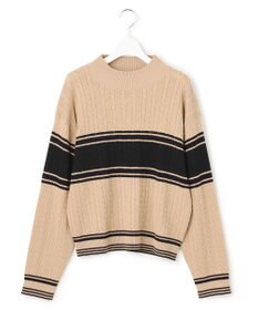 J.PRESS YORK STREET 【WOMEN】ラインハイゲージニット