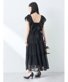 earth music&ecology フロッキードットシアーティアードスカート