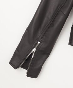 GRACE CONTINENTAL ノーカラーレザーライダースジャケット