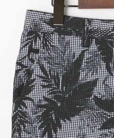 JOSEPH ABBOUD 【イージーケア】リーフ柄 ライトウェーブハーフパンツ