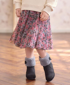 ANY KIDS 花柄 チュール フレア スカート