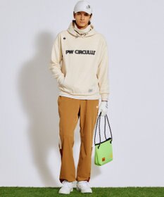 PW CIRCULUS 2025 NEW！【手洗い洗濯可】【MEN】キャットグラフィック スエードライク デタッチャブルフーディ ゴルフ