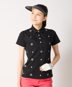FILA GOLF／marie claire 【Marie claire sports】ロゴ刺繍半袖ポロシャツ