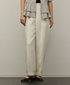 GRACE CONTINENTAL オーガンジージャガードパンツ