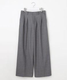 J.PRESS LADIES 【洗える】ANASTASIA milled ツータック ワイド パンツ