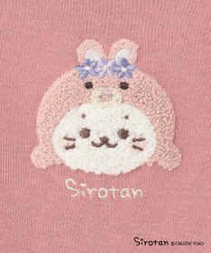 ANY KIDS 【しろたん×any FAM】しろたんサガラ刺繍長袖Tシャツ