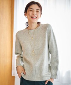 ANY 【6色展開】ラムウールラグランスリーブニット