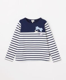 組曲 KIDS 【110-140㎝】 リボンボーダー Tシャツ