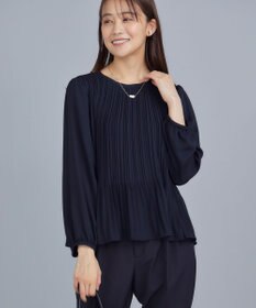 組曲 S 【WEB限定】ジョーゼットシフォンプリーツ ブラウス