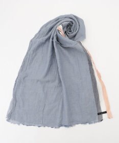 JOSEPH ABBOUD 【V.FRAAS】マルチストライプ ストール ネイビー系1