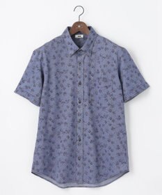 JOSEPH ABBOUD 【キングサイズ・吸水速乾】シャンブレープリントジャージシャツ