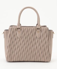 LA BAGAGERIE ランダムプリーツ2WAYハンドバッグ