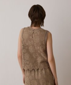 GRACE CONTINENTAL クロシュ刺繍トップ