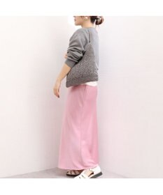 UNBILLION カシュカシュ cachecache / メタリックコード柄編みワンハンドルトート