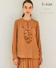 BEIGE， 【WEB限定・S-size】MAKALU / フリルブラウス
