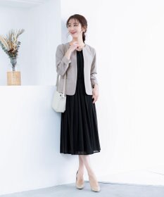 Tiaclasse 【新色追加・洗える】シフォンギャザーワンピース