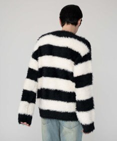 WEGO 【2025秋冬新作/ユニセックス着用ITEM/MLサイズ展開】フェザーニットプルオーバー