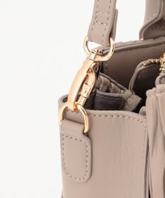 LA BAGAGERIE ランダムプリーツ2WAYハンドバッグ