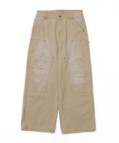 WEGO ダブルニーダメージデニムパンツ