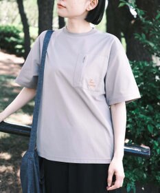SHARE PARK LADIES 【UVカット・吸水速乾・ストレッチ・軽量 】バックプリントポケットTシャツ（S・Mサイズ）