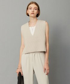 ICB 【洗える】リサイクルポリエステルハイゲージ  ニットベスト