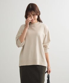 Green Parks もちやわモックネックニットプルオーバー