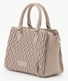 LA BAGAGERIE ランダムプリーツ2WAYハンドバッグ