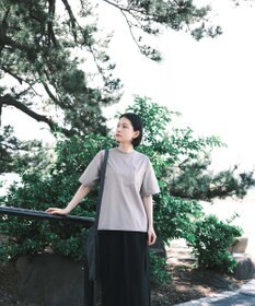 SHARE PARK LADIES 【UVカット・吸水速乾・ストレッチ・軽量 】バックプリントポケットTシャツ（S・Mサイズ）