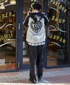 WEGO 【ユニセックス着用ITEM】ラグラングラフィックZIPパーカー