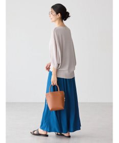 AMERICAN HOLIC 接触冷感トライアングルスリーブニットプルオーバー