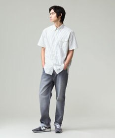 J.PRESS MEN 風が通るシアサッカーの清涼感【吸水速乾 / 高通気性】【クールマックス】サッカーストライプ シャツ / B.D.