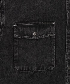 WEGO 【ユニセックス着用ITEM/MLサイズ展開】グラフィックデニムシャツ（LS）