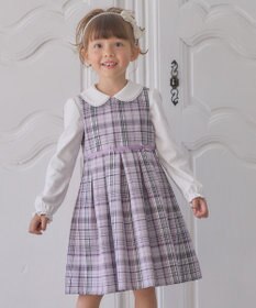 ANY KIDS チェック ジャンパースカート