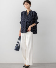 23区 【滝沢眞規子さん着用/VERY掲載】TRストレッチギャバ ワイド パンツ