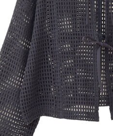 Green Parks Ｉ　前後２ｗａｙ　メッシュショート丈カーディガン