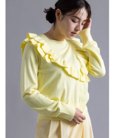 Te chichi 【Atelier Bonheur】イレギュラーフリルニットプルオーバー《2025winter catalog item》