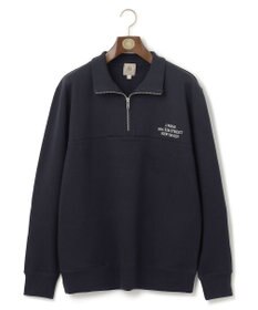 J.PRESS MEN インレージャージー ロゴハーフジップスウェット