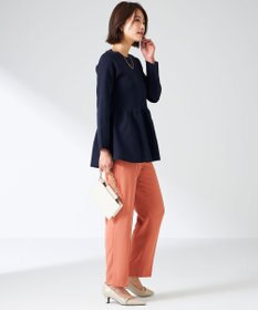 ANY SIS 【洗える】スポンディッシュペプラム ニット