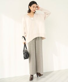 UNFILO beauty warm ワイドパンツ